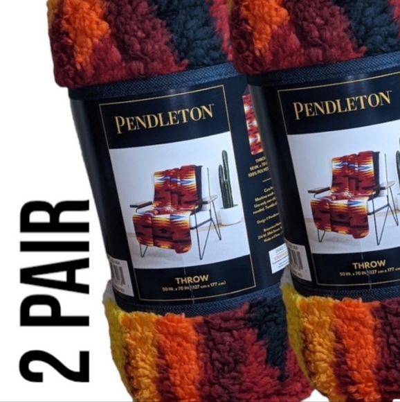 Pendleton Bedding Pendleton Sherpa Fleece Throw 5 In W X 70 In L